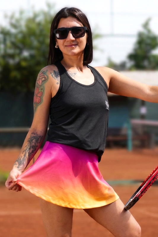 Falda Igga Fucsia Amarillo